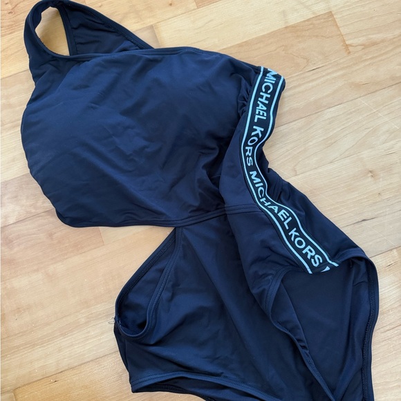 Michael Kors Black One-Piece with Side Logo - Picture 4 of 5